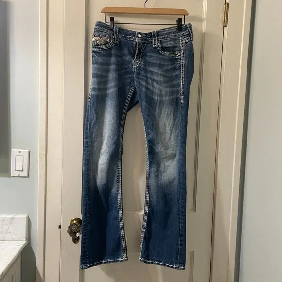 Rock Revival Kai Easy Boot Size 28 with Sequins and Rhinestones - Picture 5 of 15